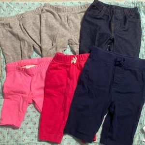 Lot of 6 3 month Bottoms